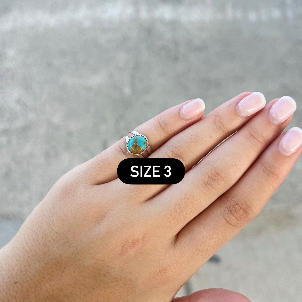 The Baylor Genuine Turquoise Sterling Silver Ring