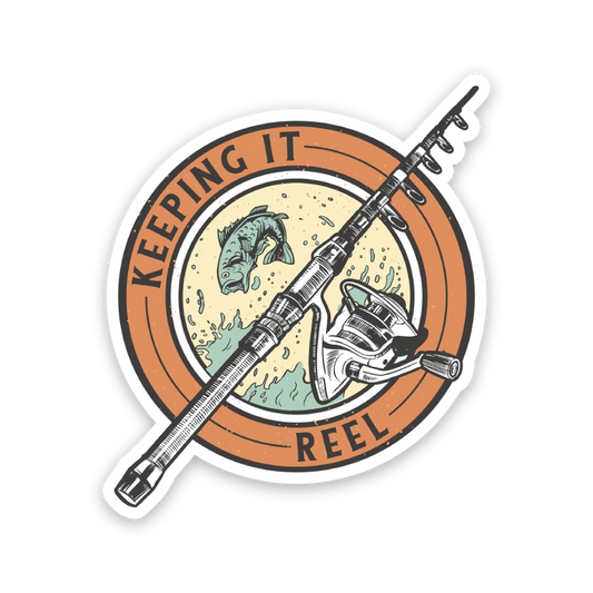 Keeping It Reel Fishing Sticker