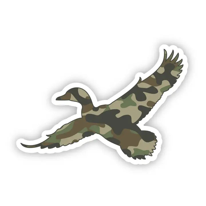 Camo Duck Sticker