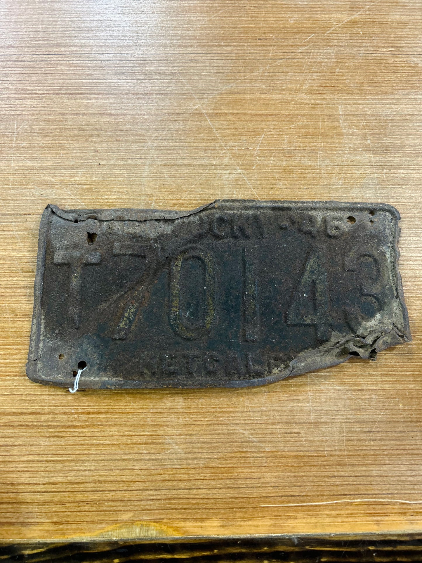 Vintage 1946 Kentucky Metcalfe Co License Plate