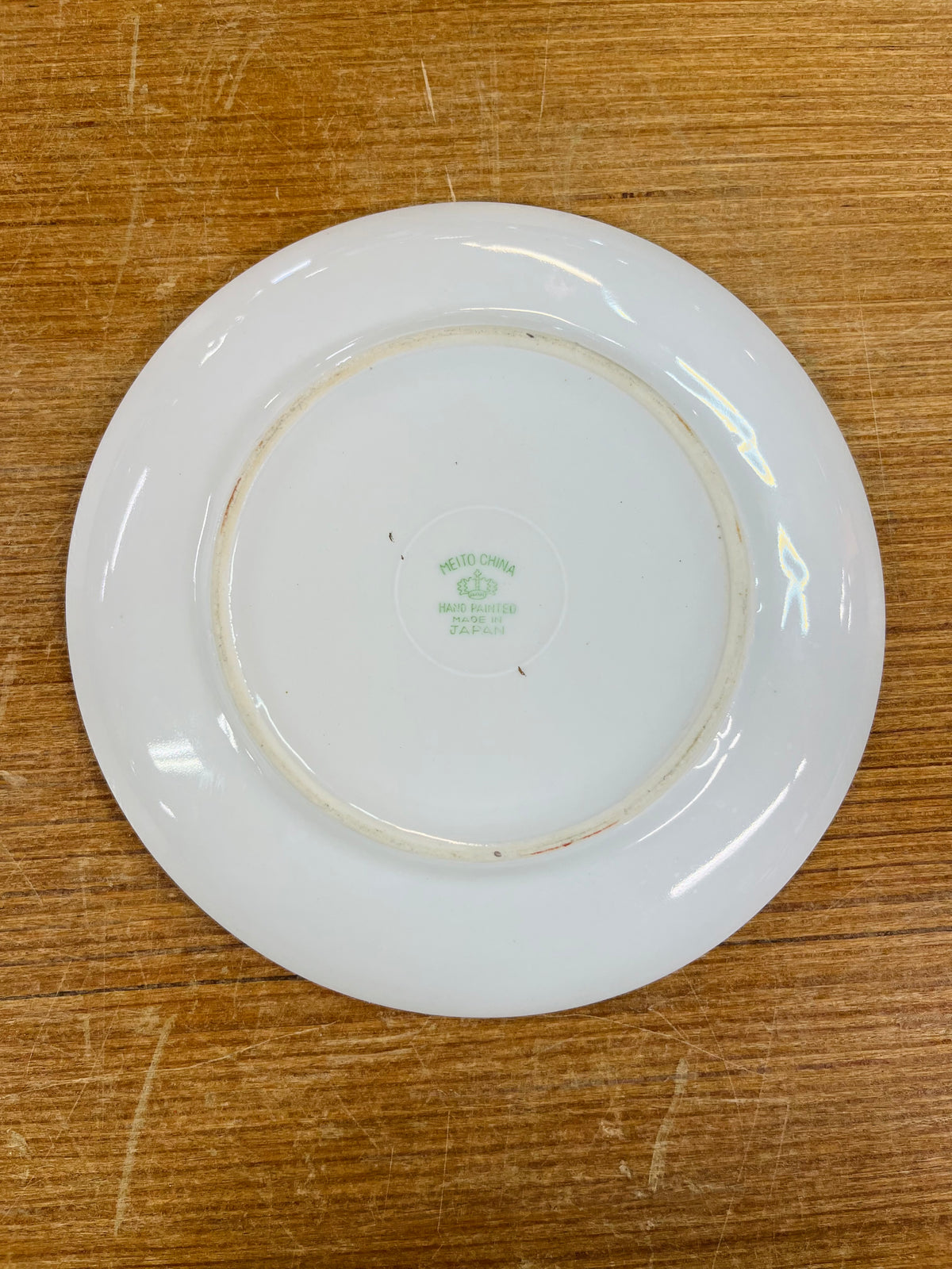 Vintage Meito China Hand Painted Plate With a Sunset