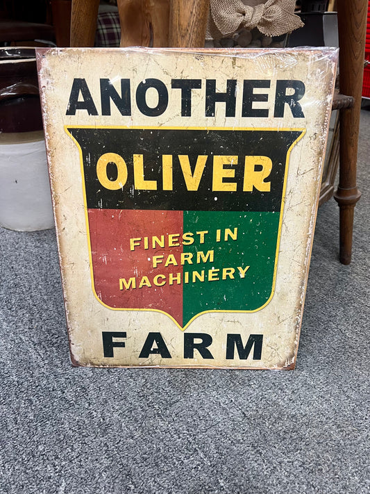 Another Oliver Farm Metal Sign