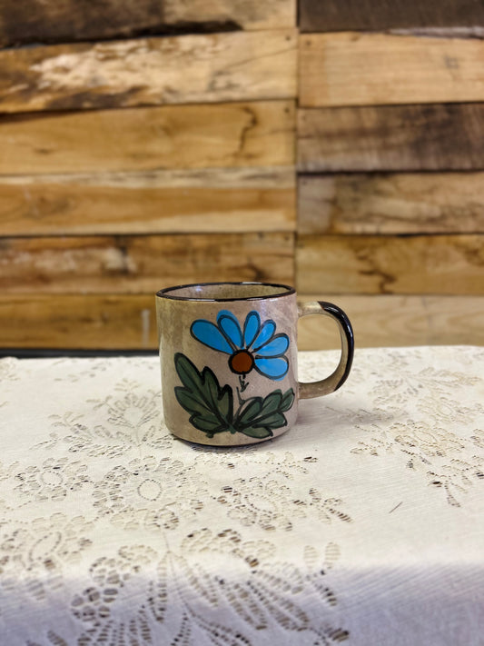 Vintage Hand Painted Sunnycraft Soneware Flower Mug