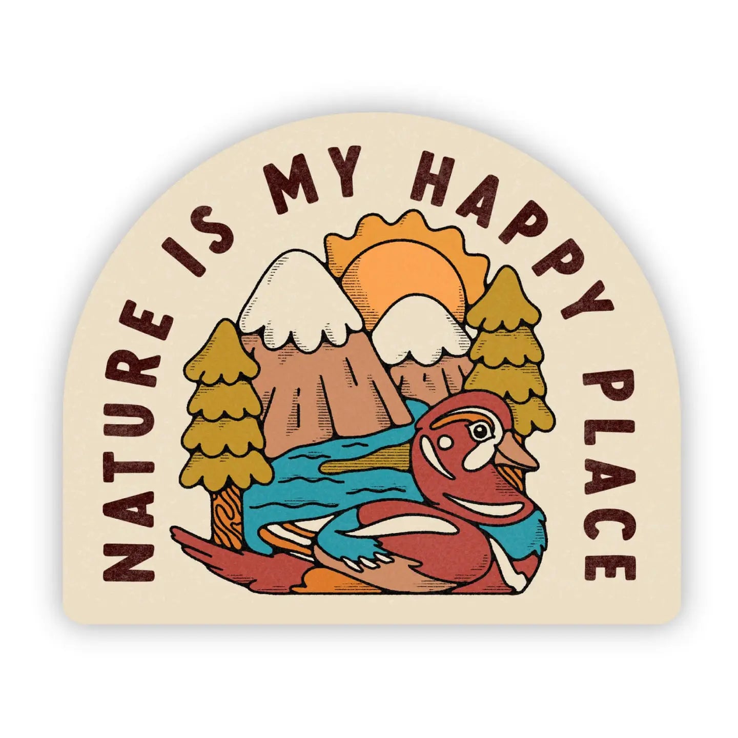 "Nature Is My Happy Place" Sticker