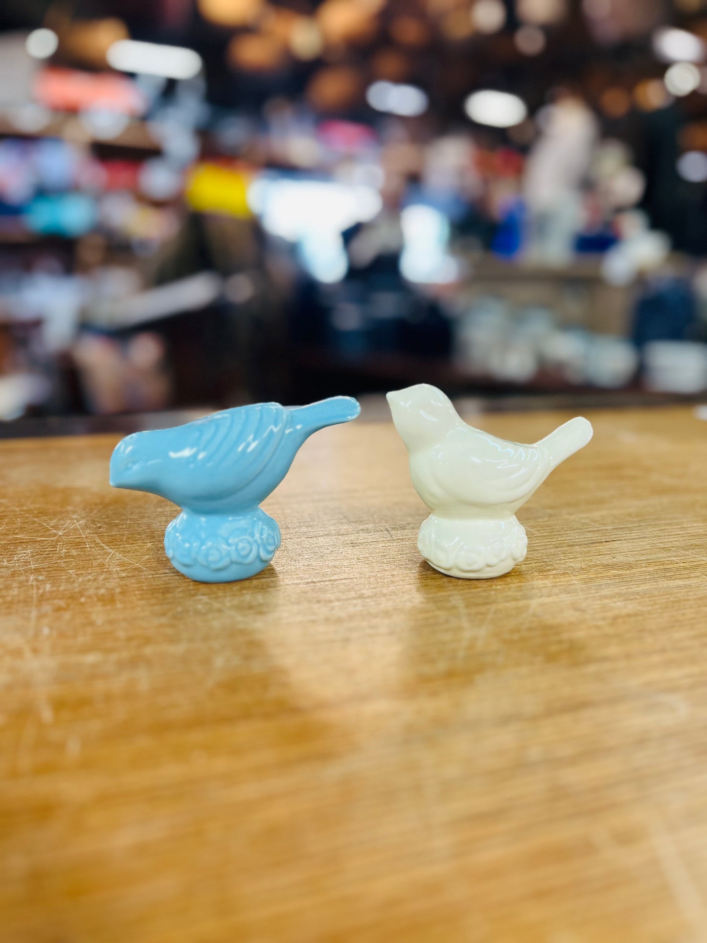 Vintage Ceramic Love Birds Salt & Pepper Shakers