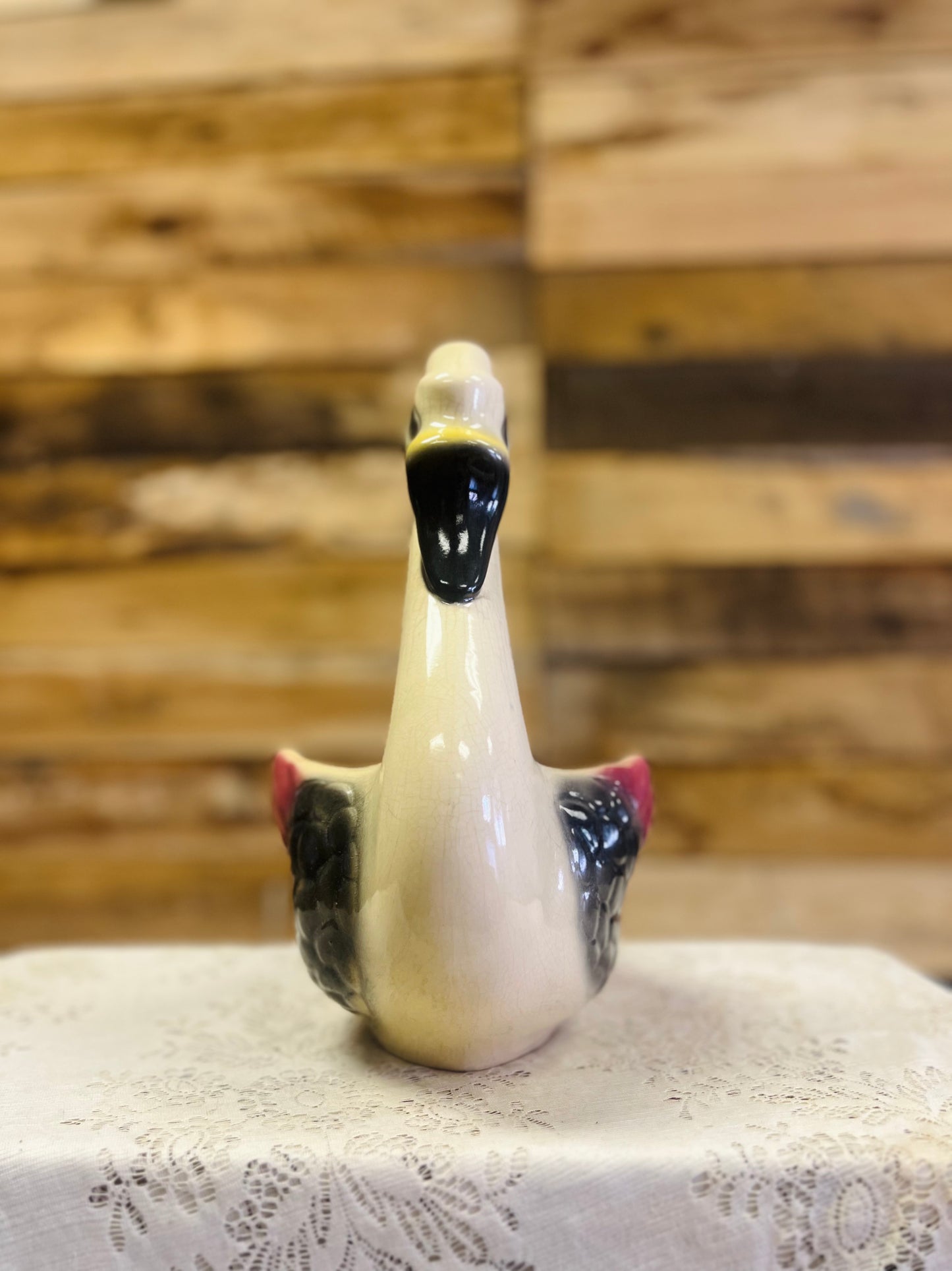 Vintage Large Swan Planter