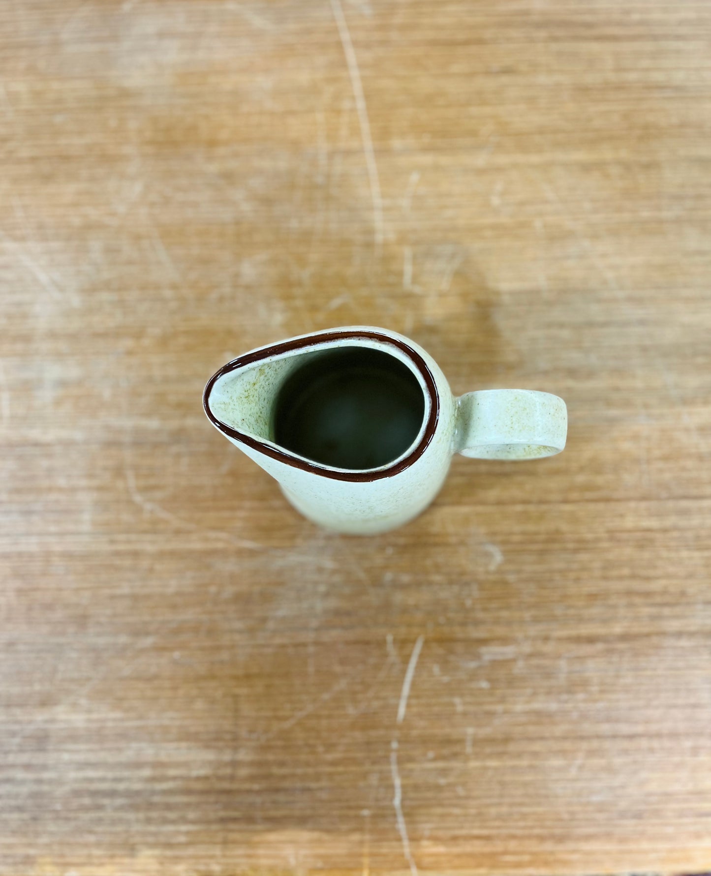 Vintage Noritake Stonewear Syrup Pitcher in Gingerbread