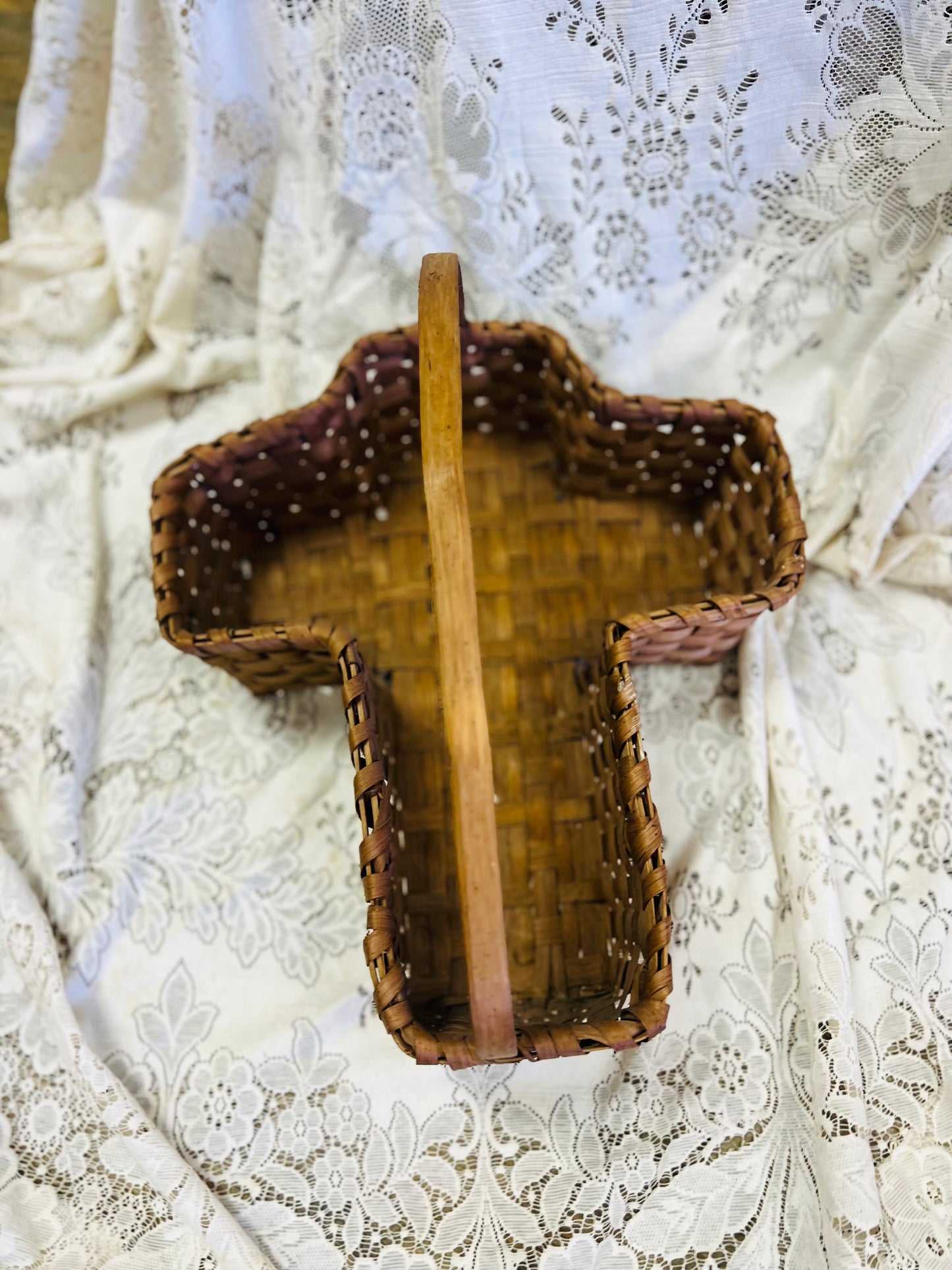 Old Cross Shaped Basket