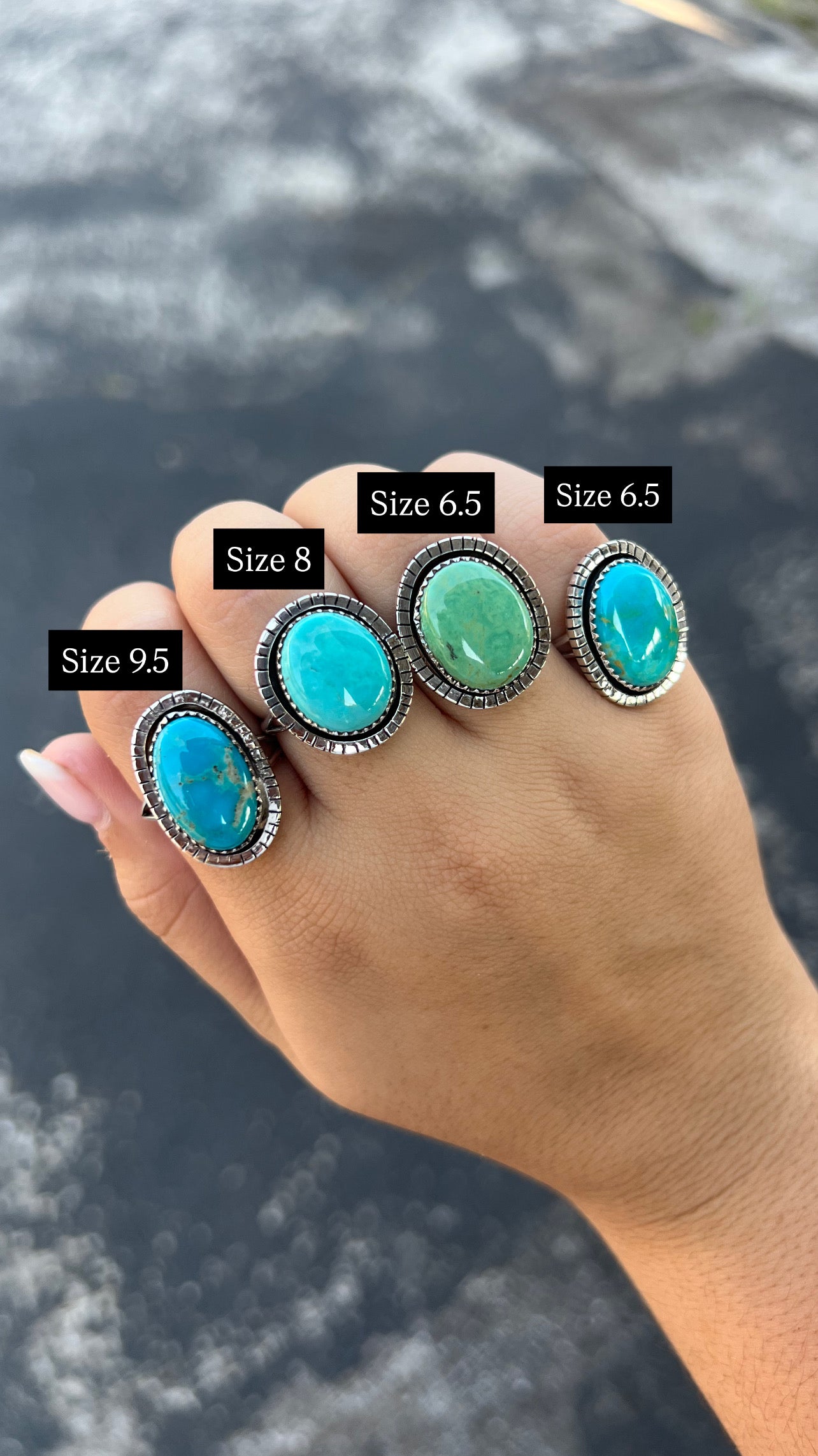 The Dallas Genuine Turquoise Sterling Silver Ring