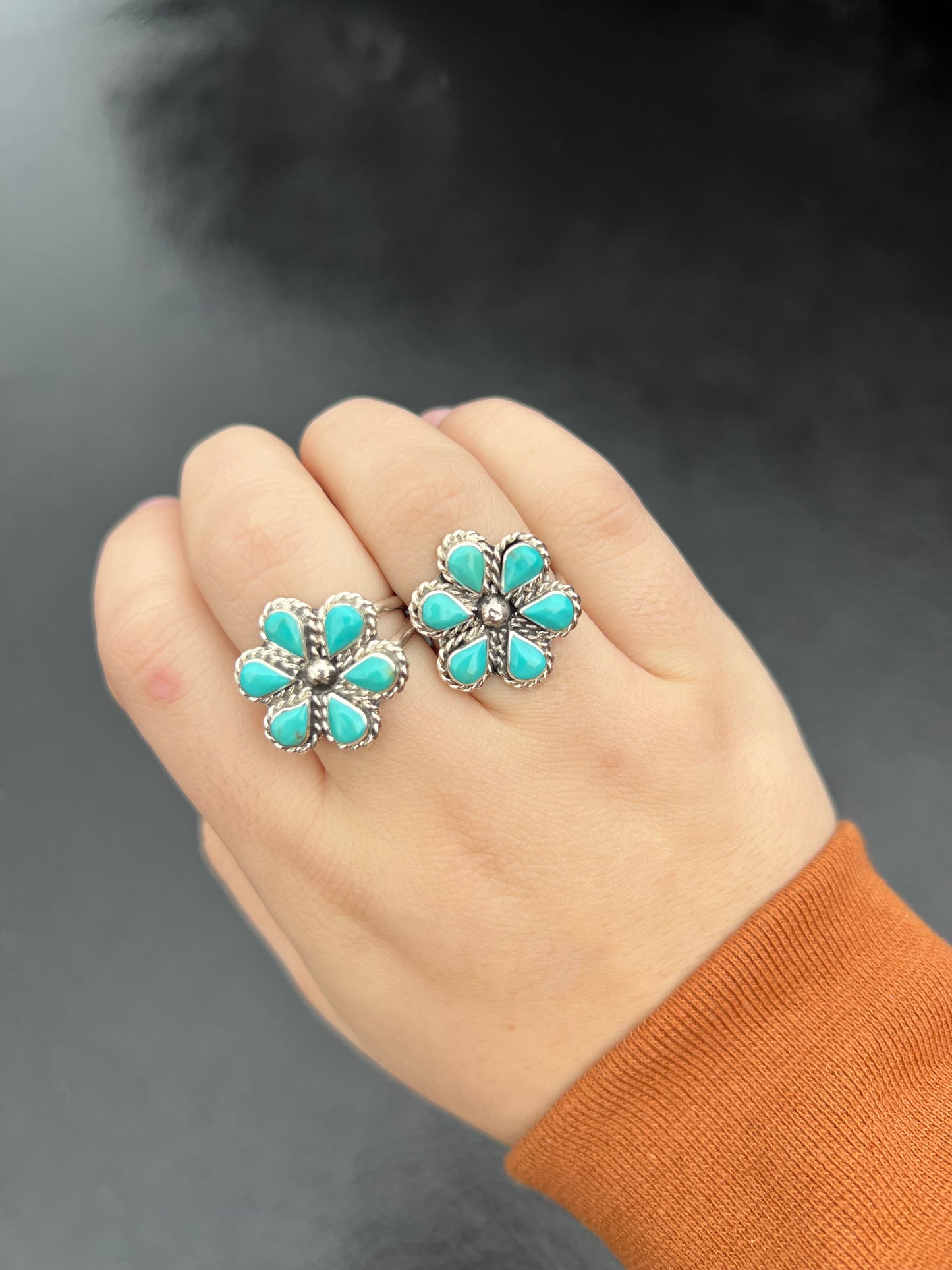 Turquoise Flower Child Ring
