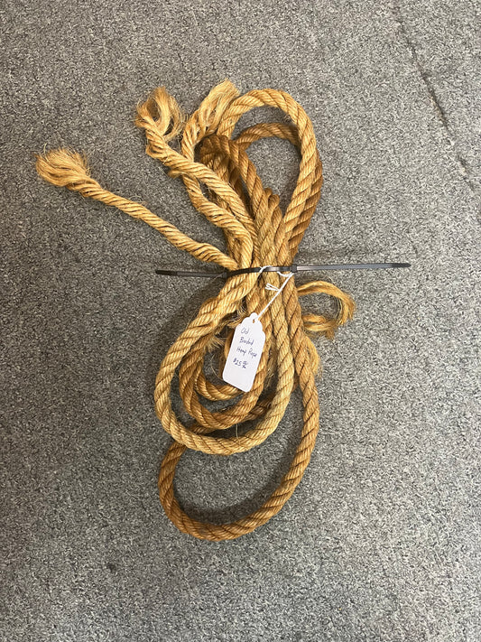 Old Braided Hemp Rope Medium