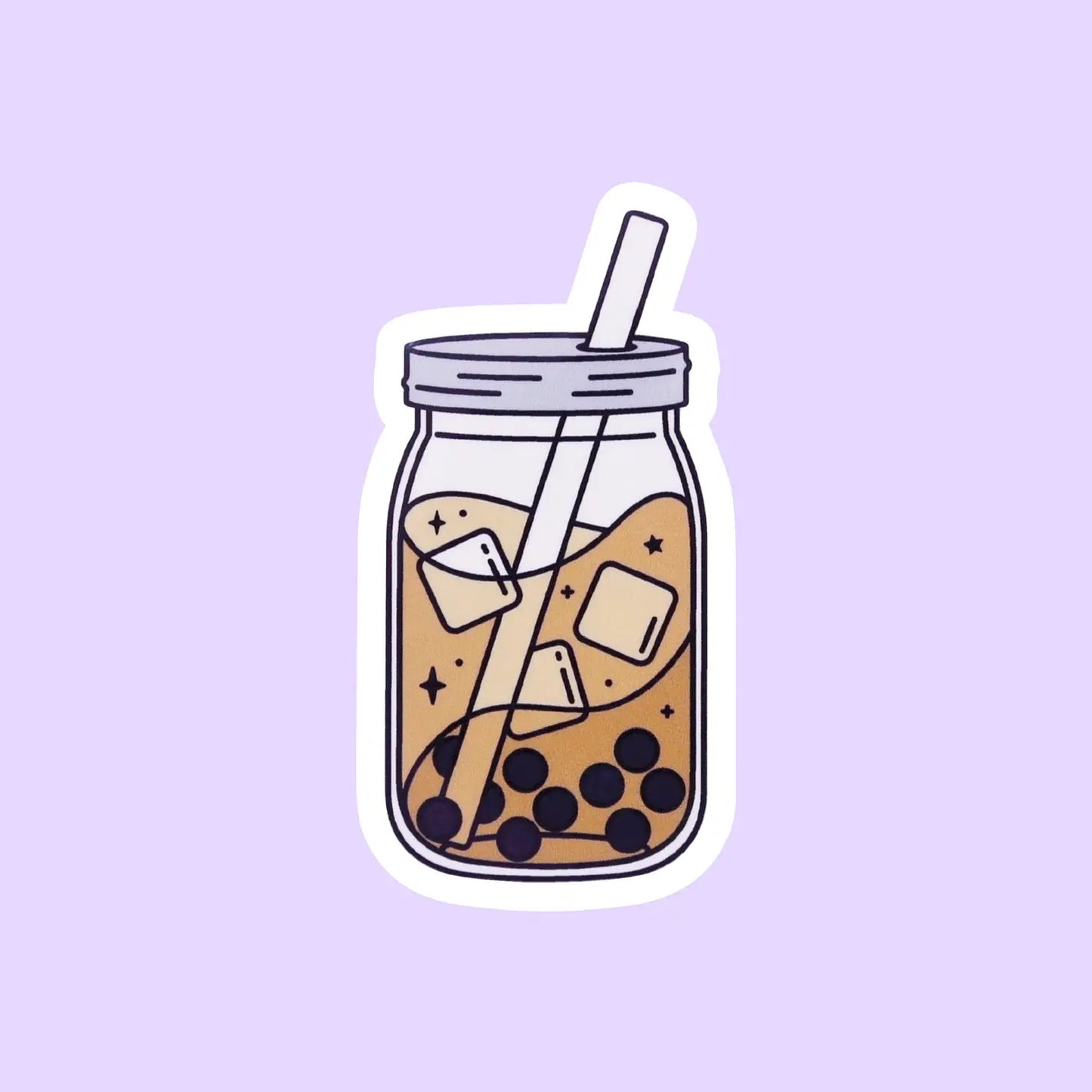 Boba Coffee Drink Sticker