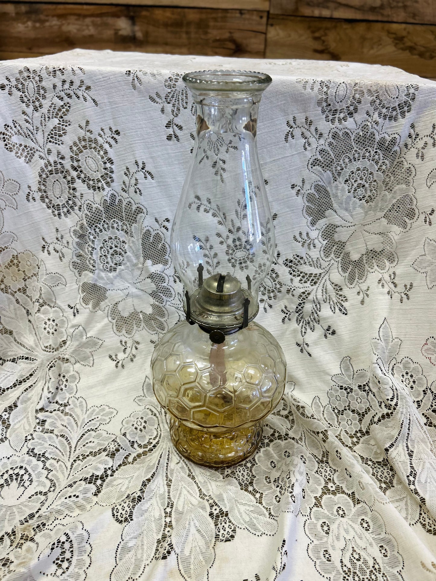 Vintage Lamplight Farms Honeycomb Lamp