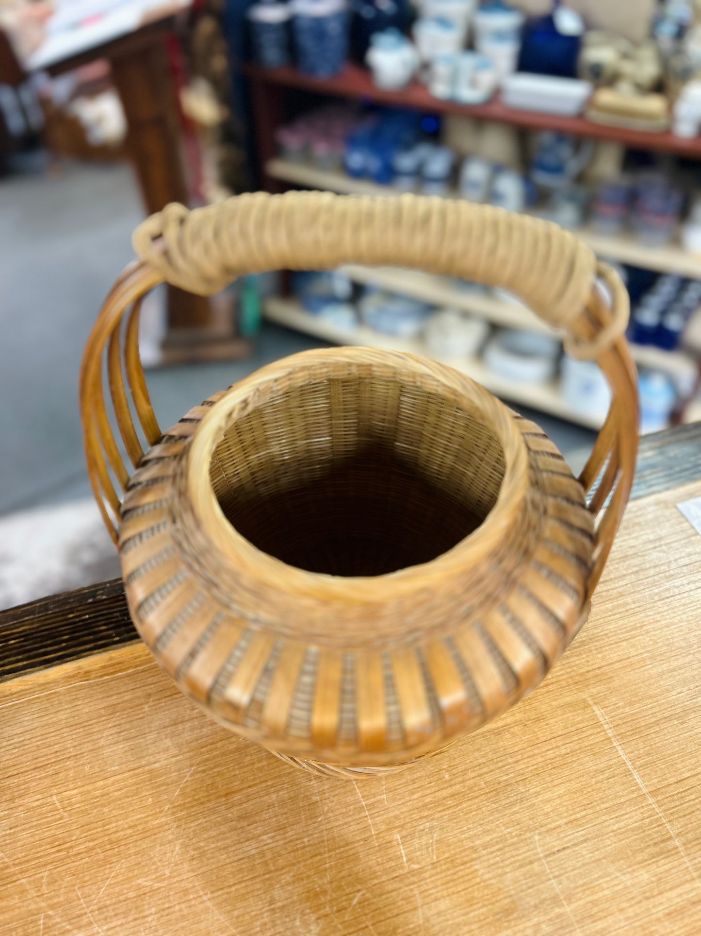 Vintage Cobra Snake Basket