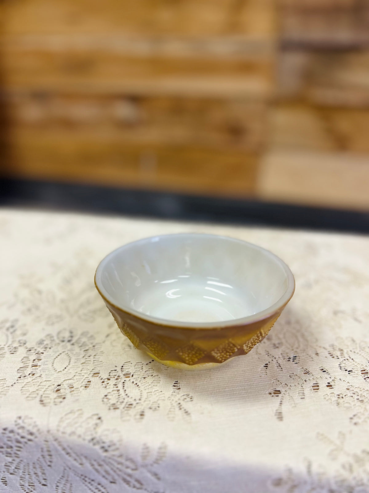 Vintage Diamond Fire King Bowl