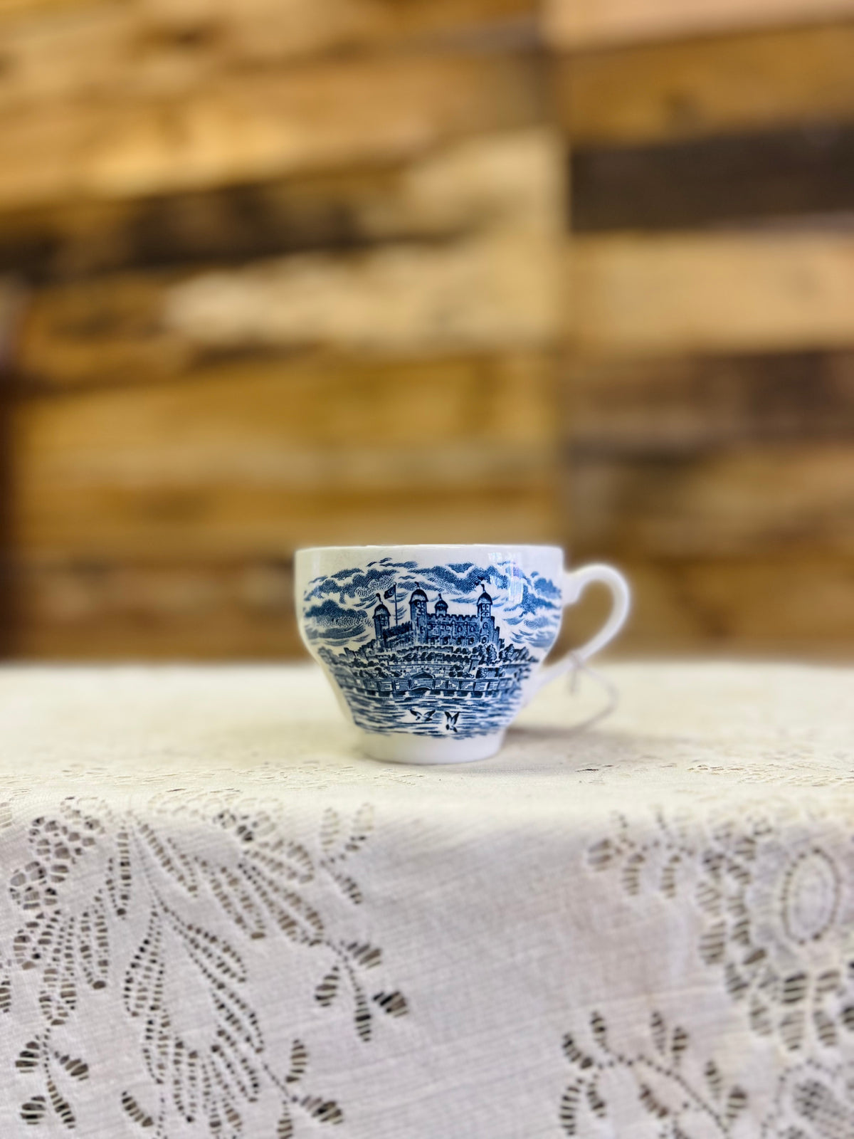 Vintage "Royal Homes Of Britain" Blue TeaCup