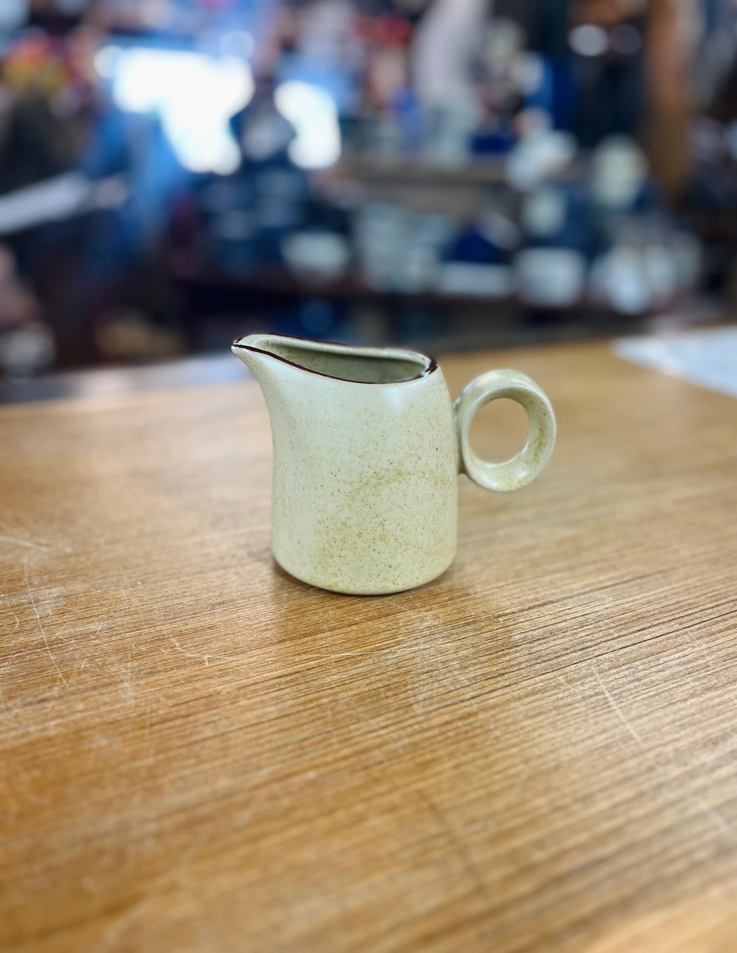 Vintage Noritake Stonewear Syrup Pitcher in Gingerbread