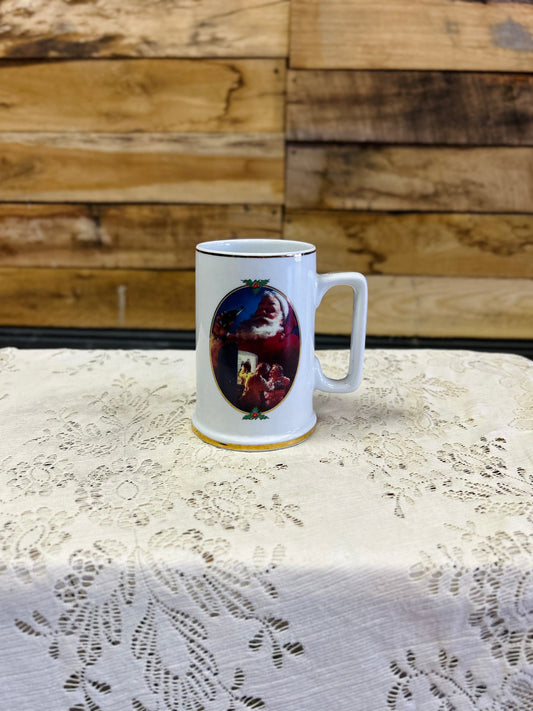 Vintage Coca- Cola  "For Santa" Ceramic Christmas Mug