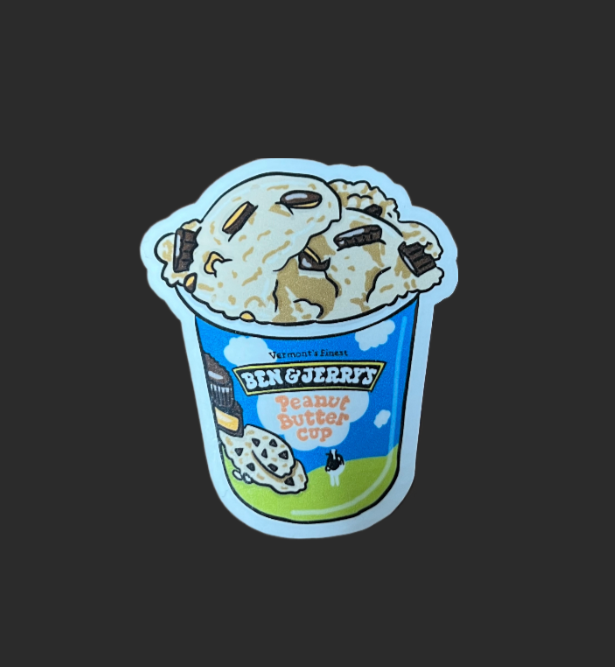 Ben & Jerry's Peanut Butter Cup Ice Cream Sticker