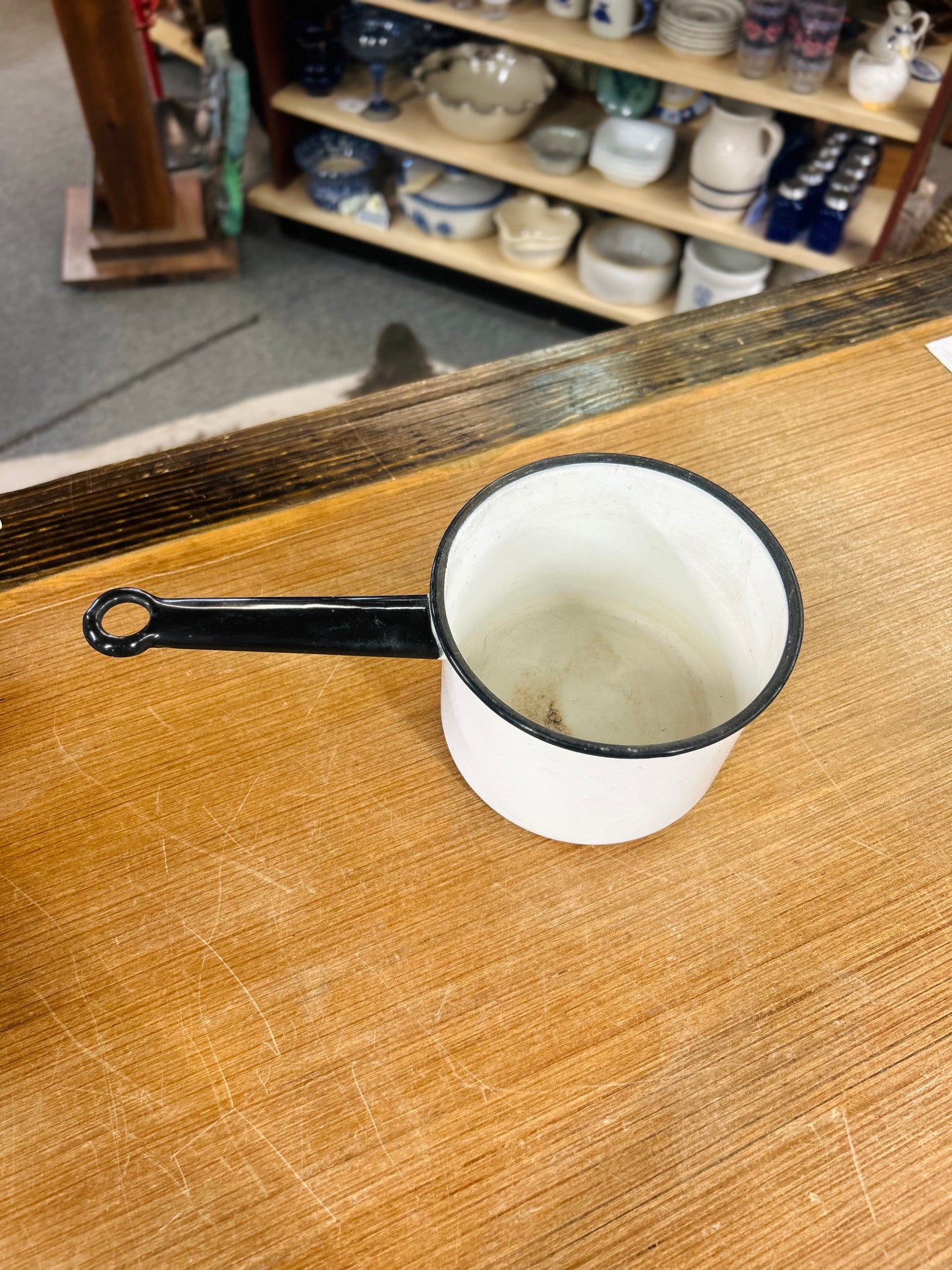 Vintage Ceramic White Pot