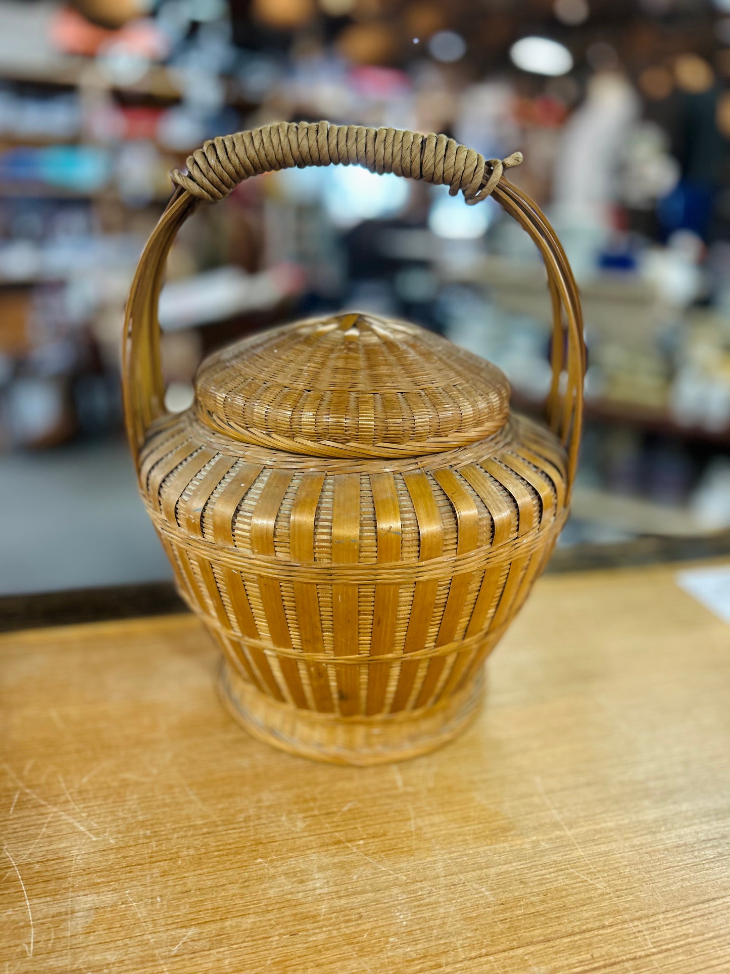 Vintage Cobra Snake Basket