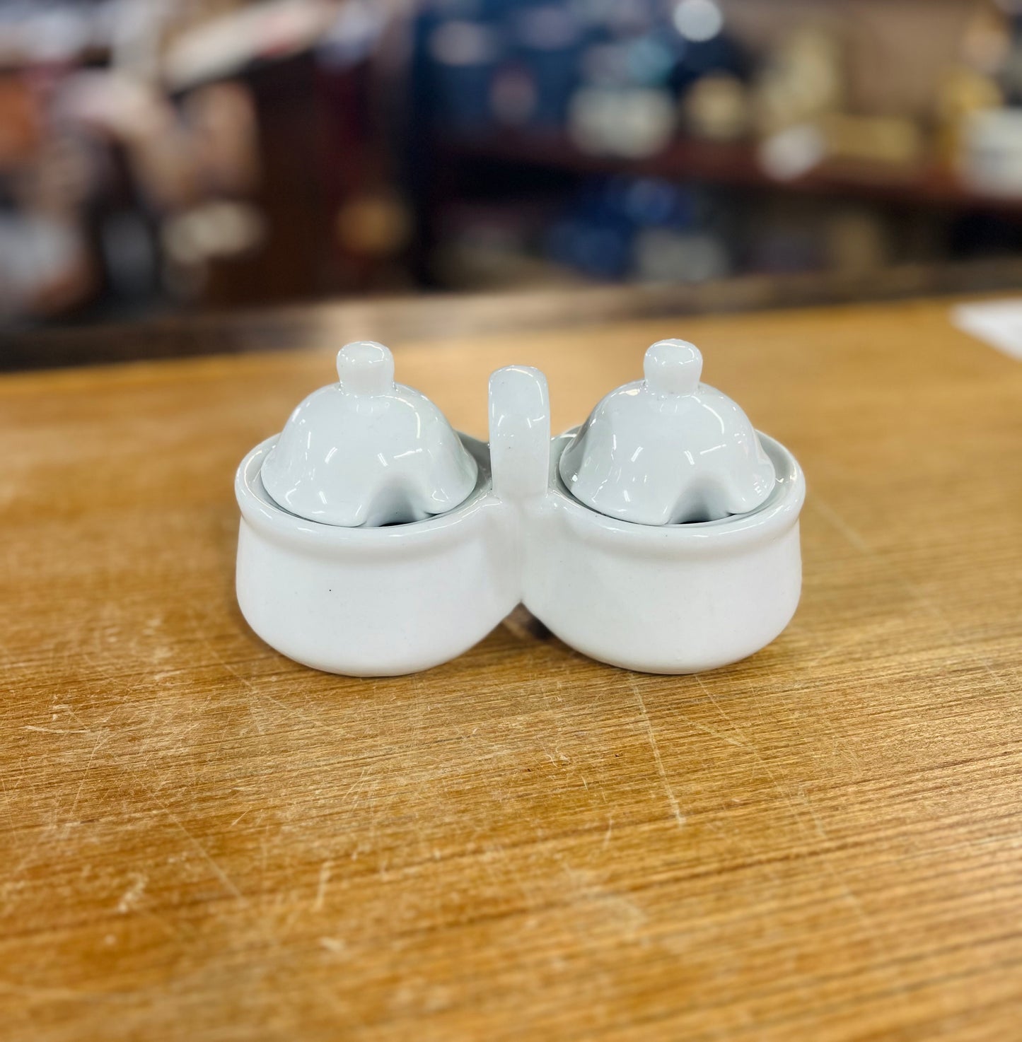 Vintage Double Condiment Jar