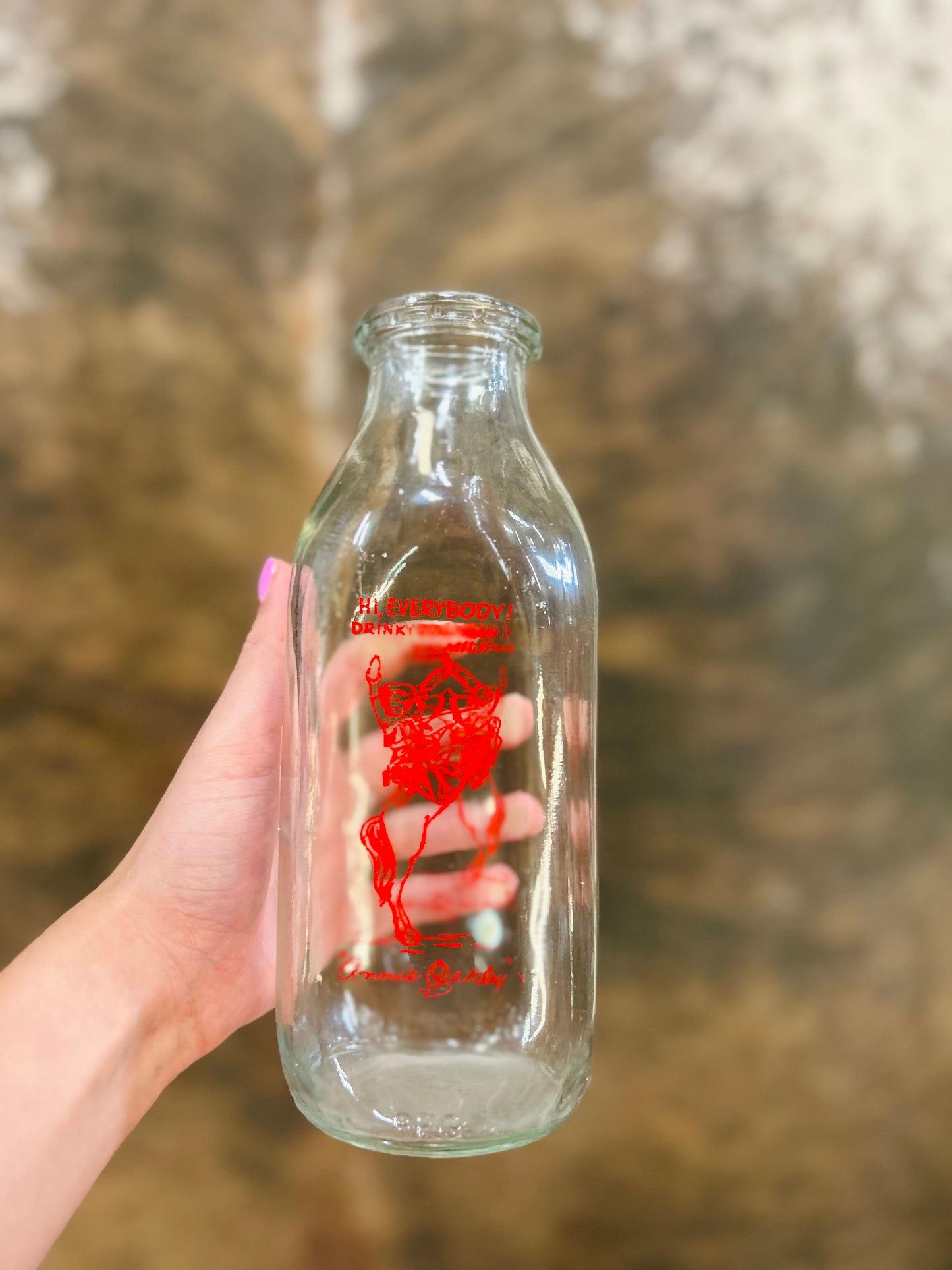 Vintage Coleman Dairy Glass Milk Bottle