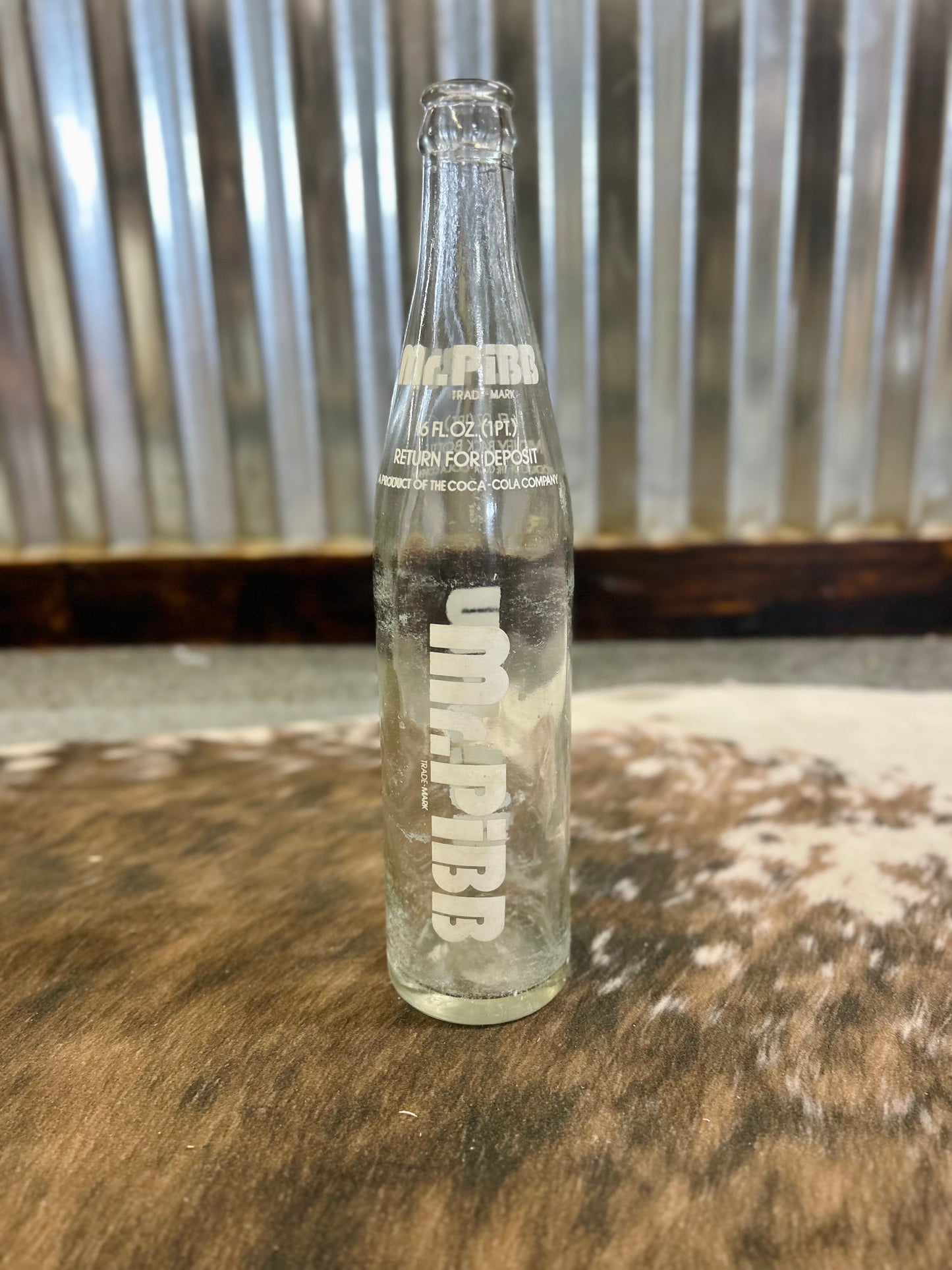 Vintage 1960's Mr. Pibb Bottle