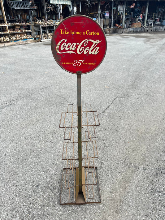 1930's Coca Cola 6 Pack Bottle Rack
