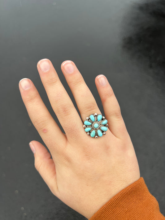 Turquoise Cluster Ring