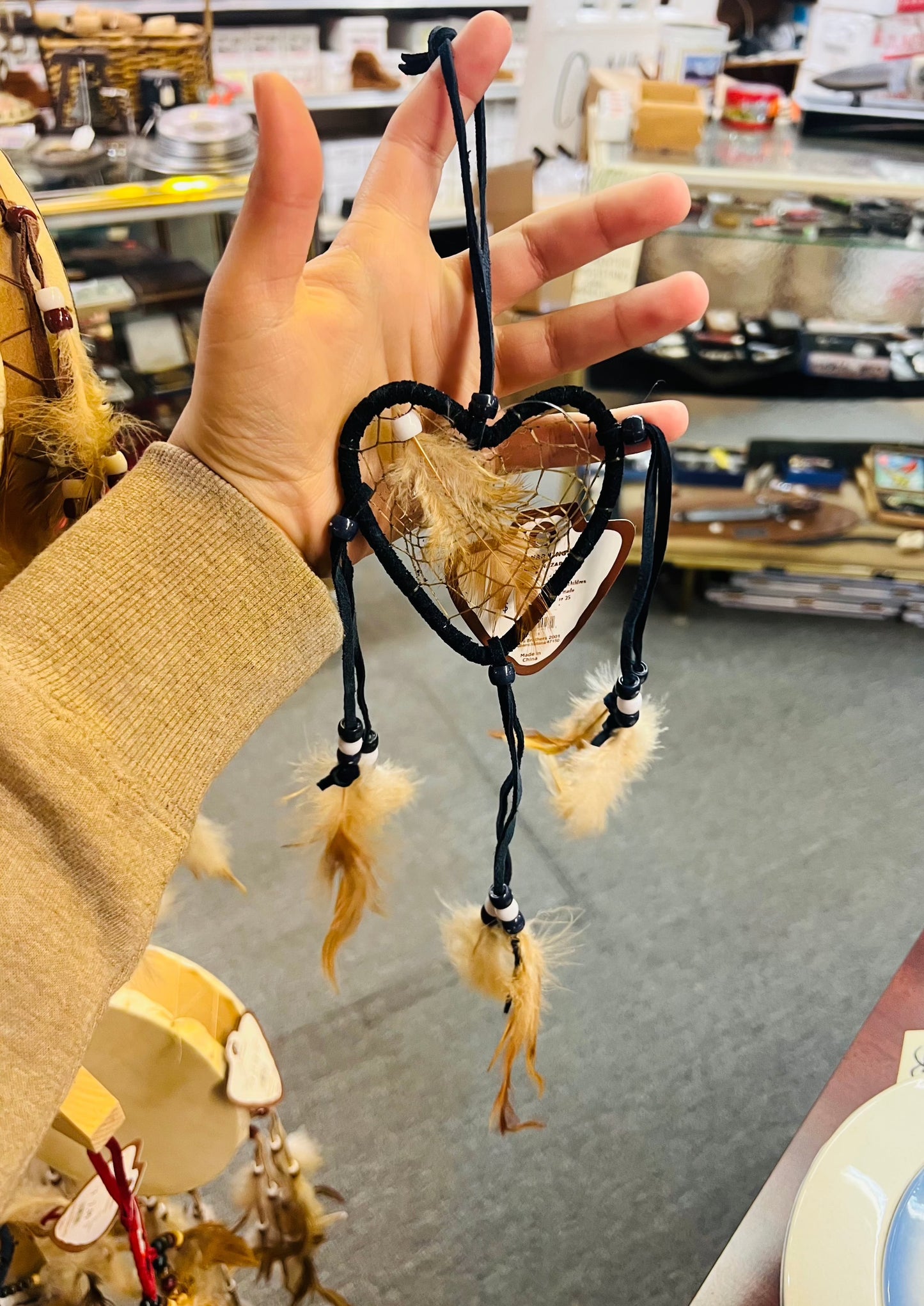 Leather Heart Dream Catcher