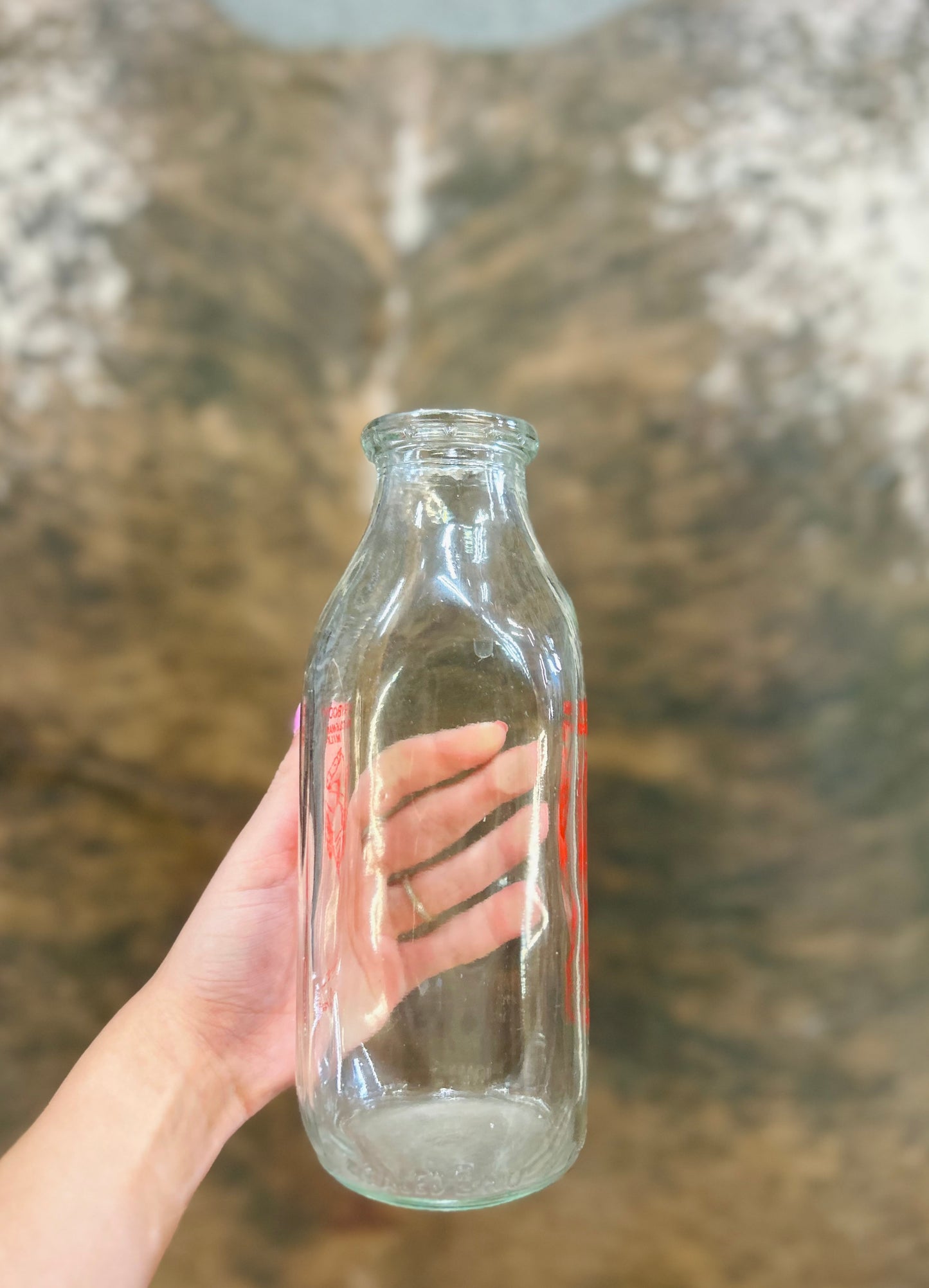 Vintage Coleman Dairy Glass Milk Bottle