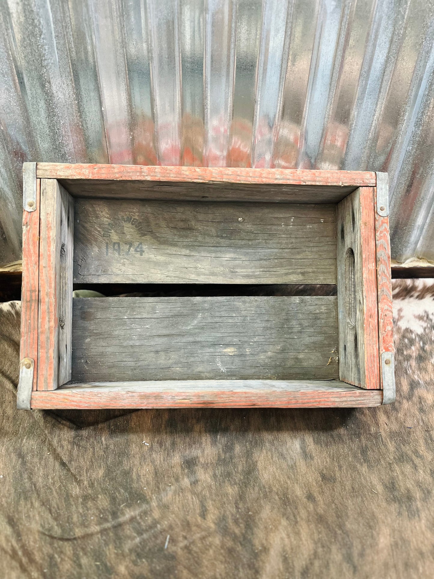 Vintage 1974 "RC" Royal Crown Cola Crate