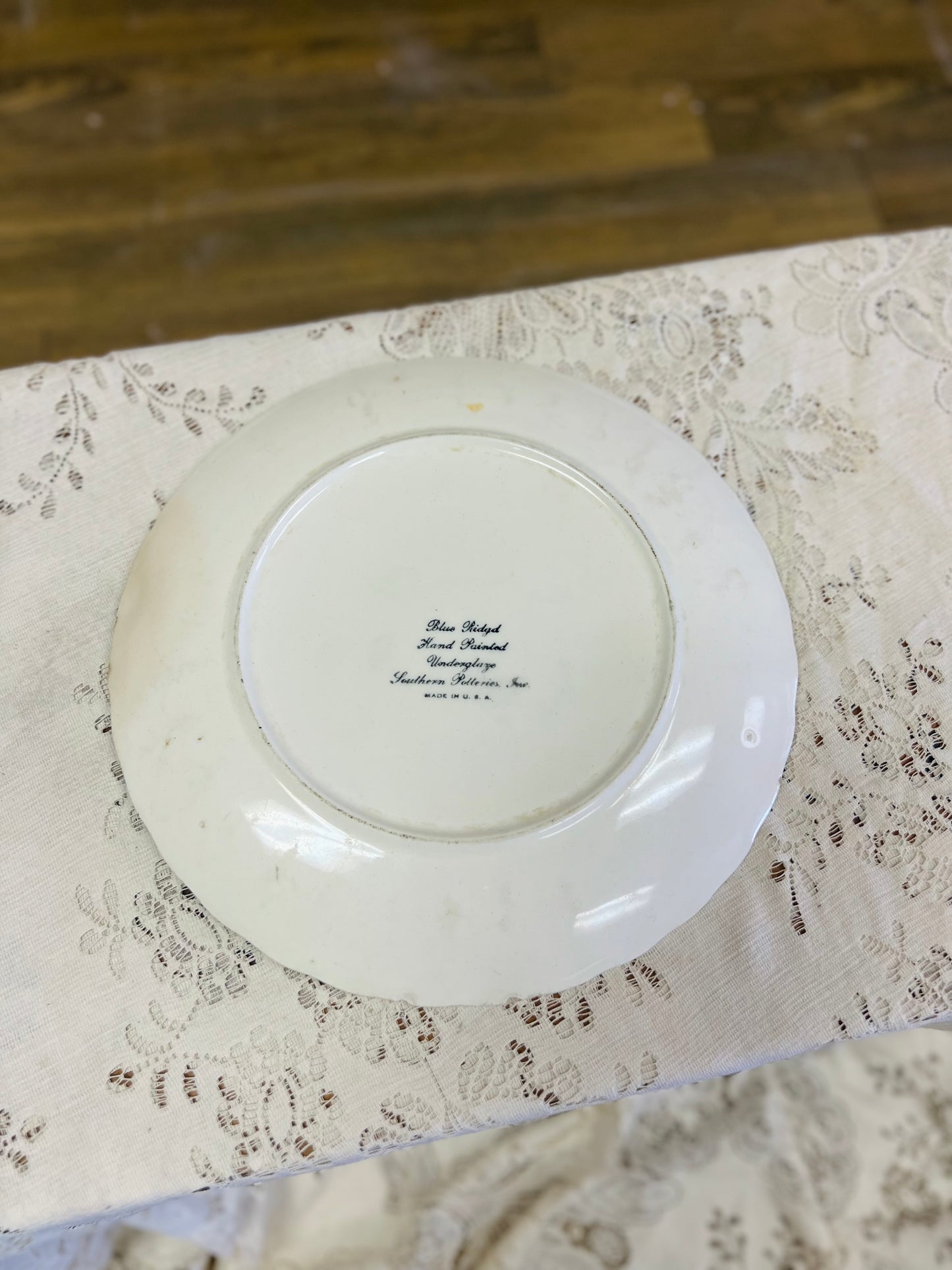 Vintage Blue Ridge Southern Pottery Hand Painted "Yellow Nocturne" Pattern