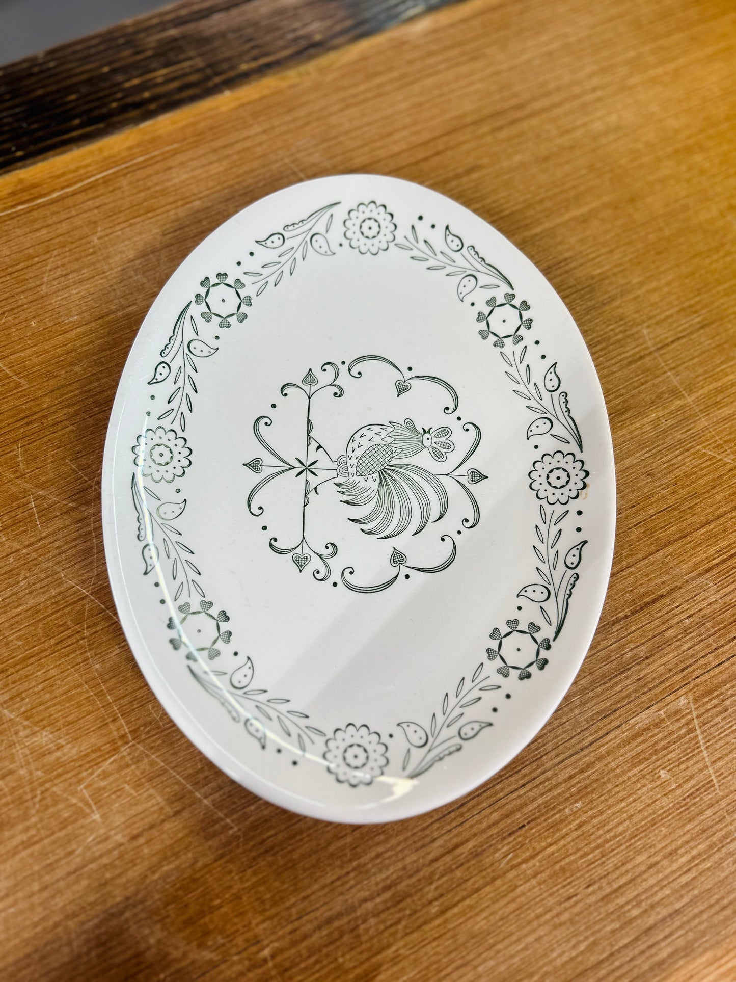 Vintage Scio Pottery Provincial Pattern Plate