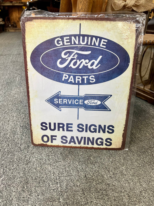 Ford Parts Metal Sign