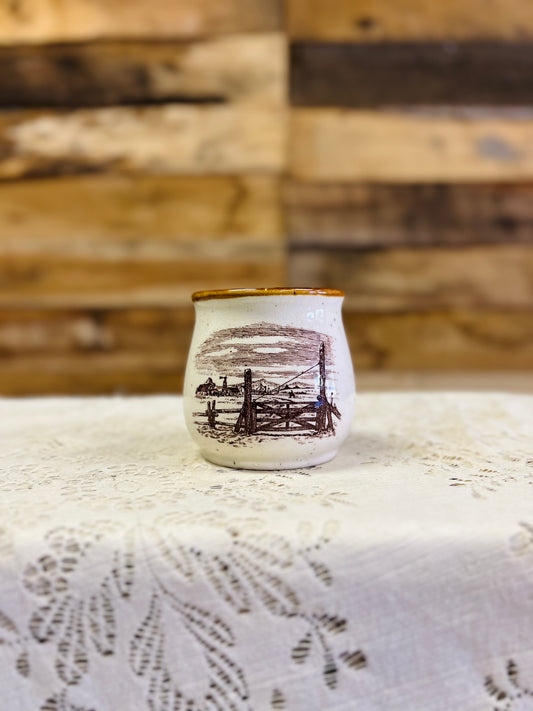 Vintage Sky & Plains 1980 Enesco Mini Crock