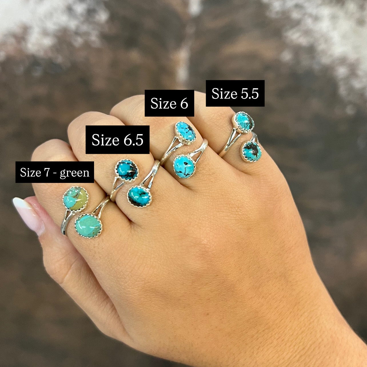 Genuine Turquoise Wrap Ring