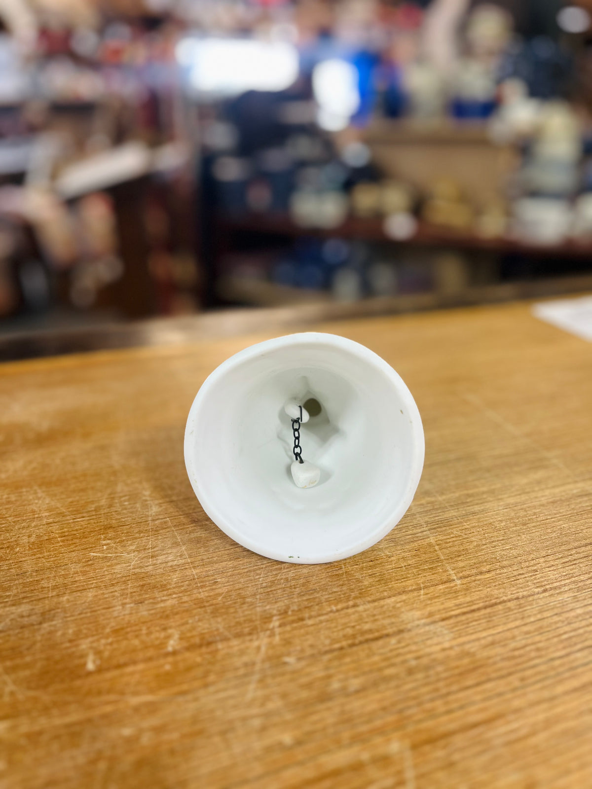 Vintage 25th Anniversary White Dinner Bell