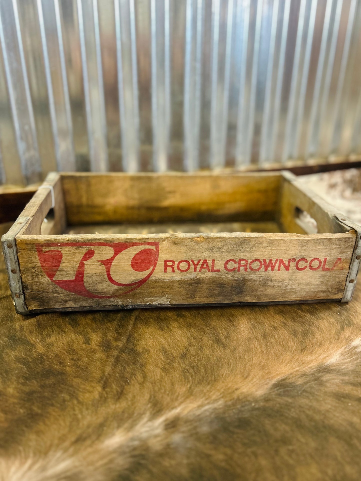 Vintage Double Cola Wooden Crate
