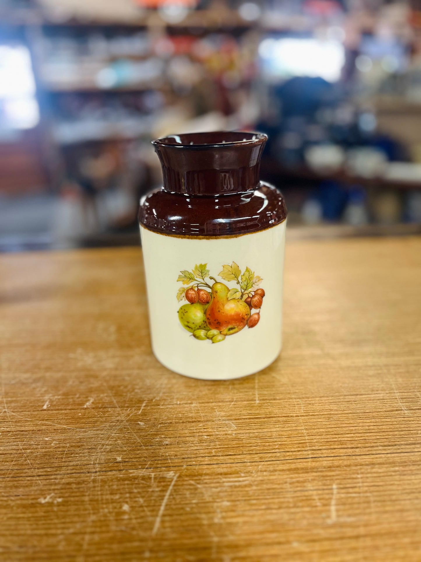 Vintage McCoy Fruit Festival Themed Milk Can