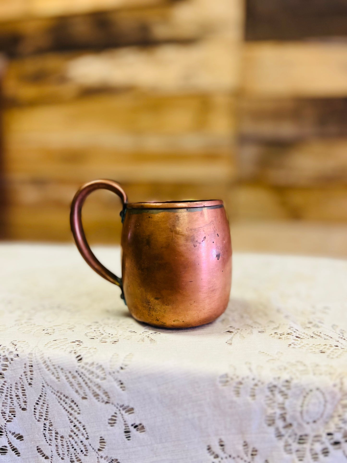 Vintage West Bend Solid Copper Mug