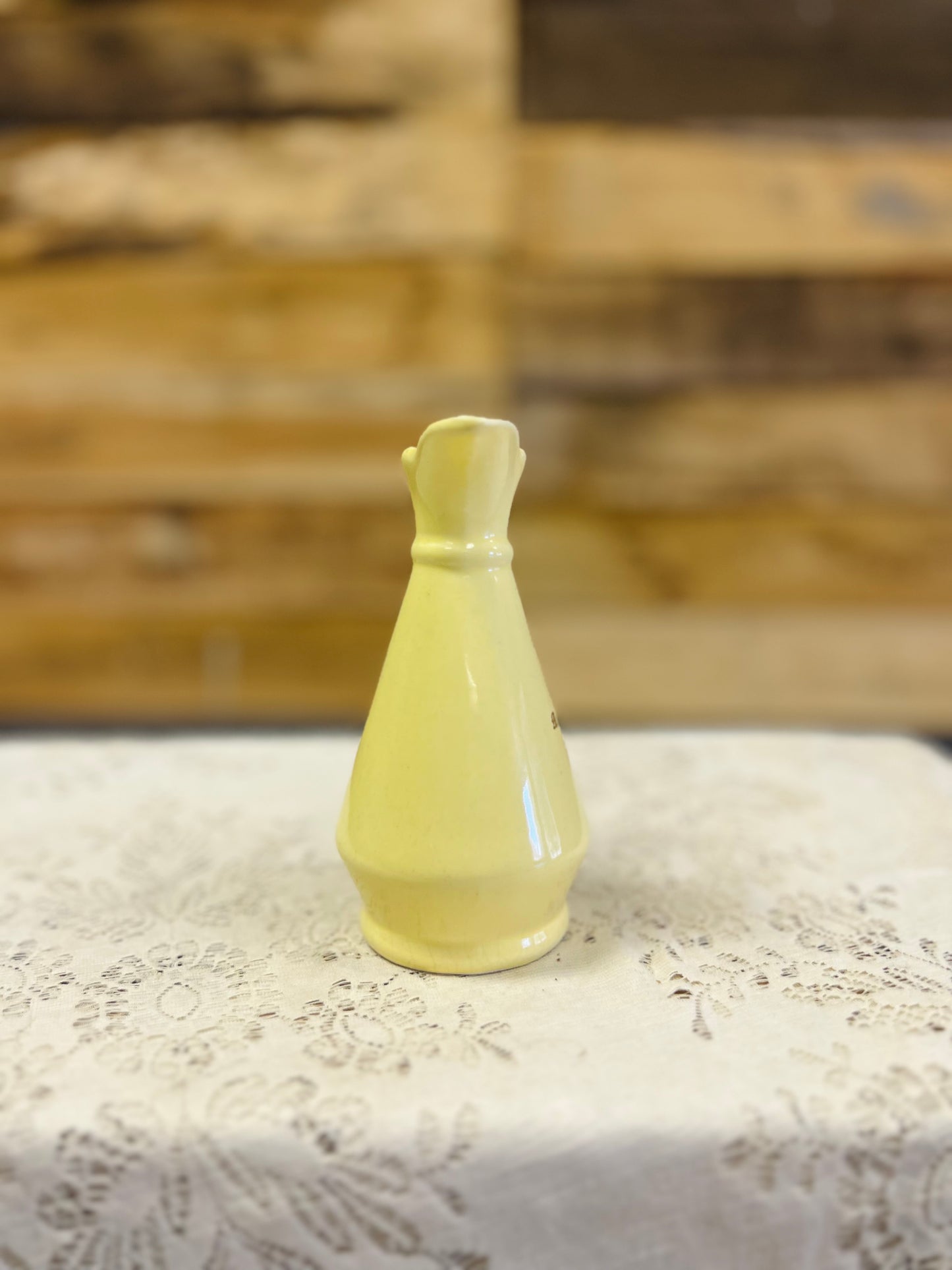 Old "Pure Maple Syrup" Yellow Pitcher