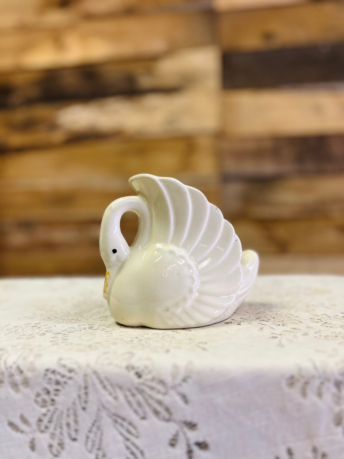 Vintage Swan Planter