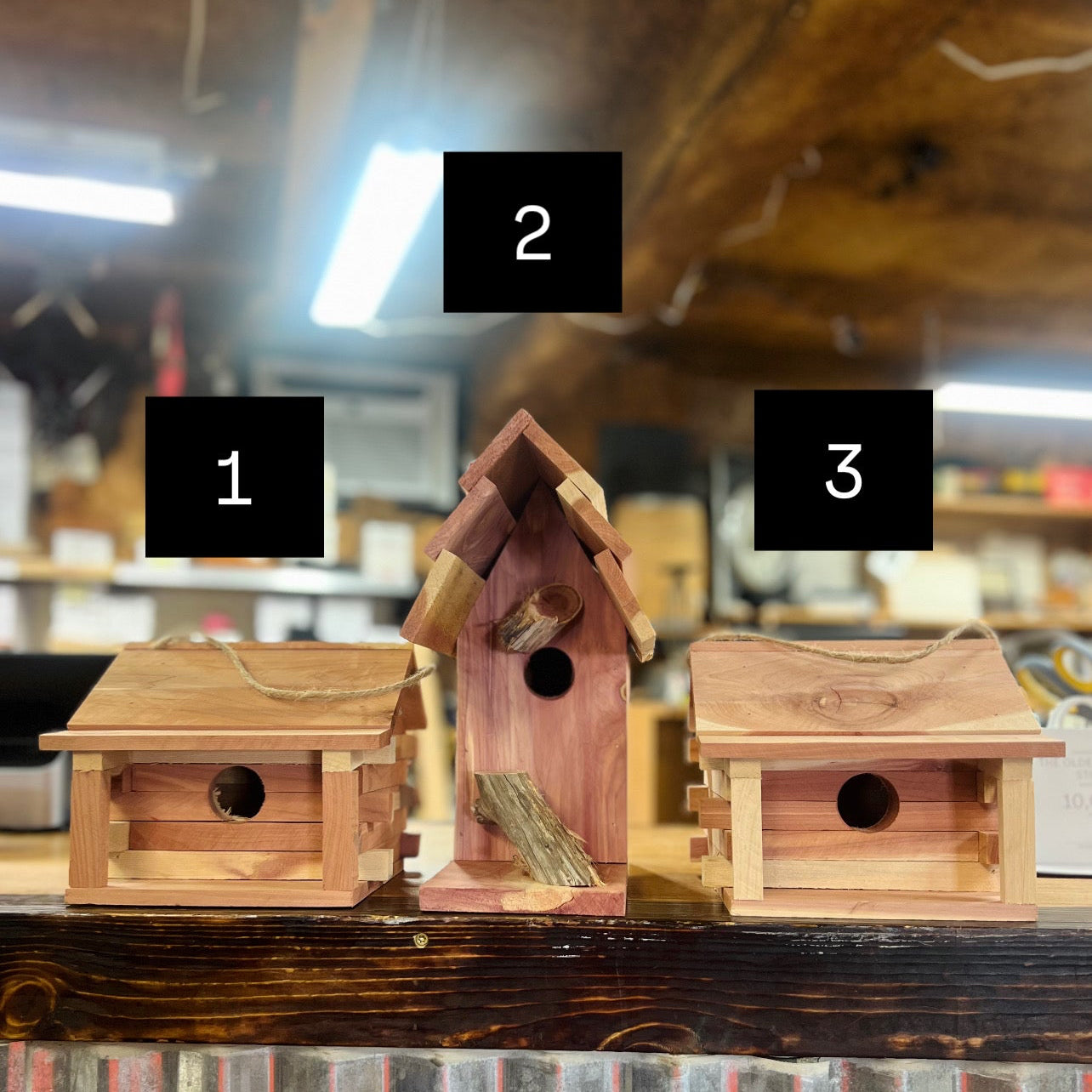 Local Kentucky Made Cedar Birdhouses