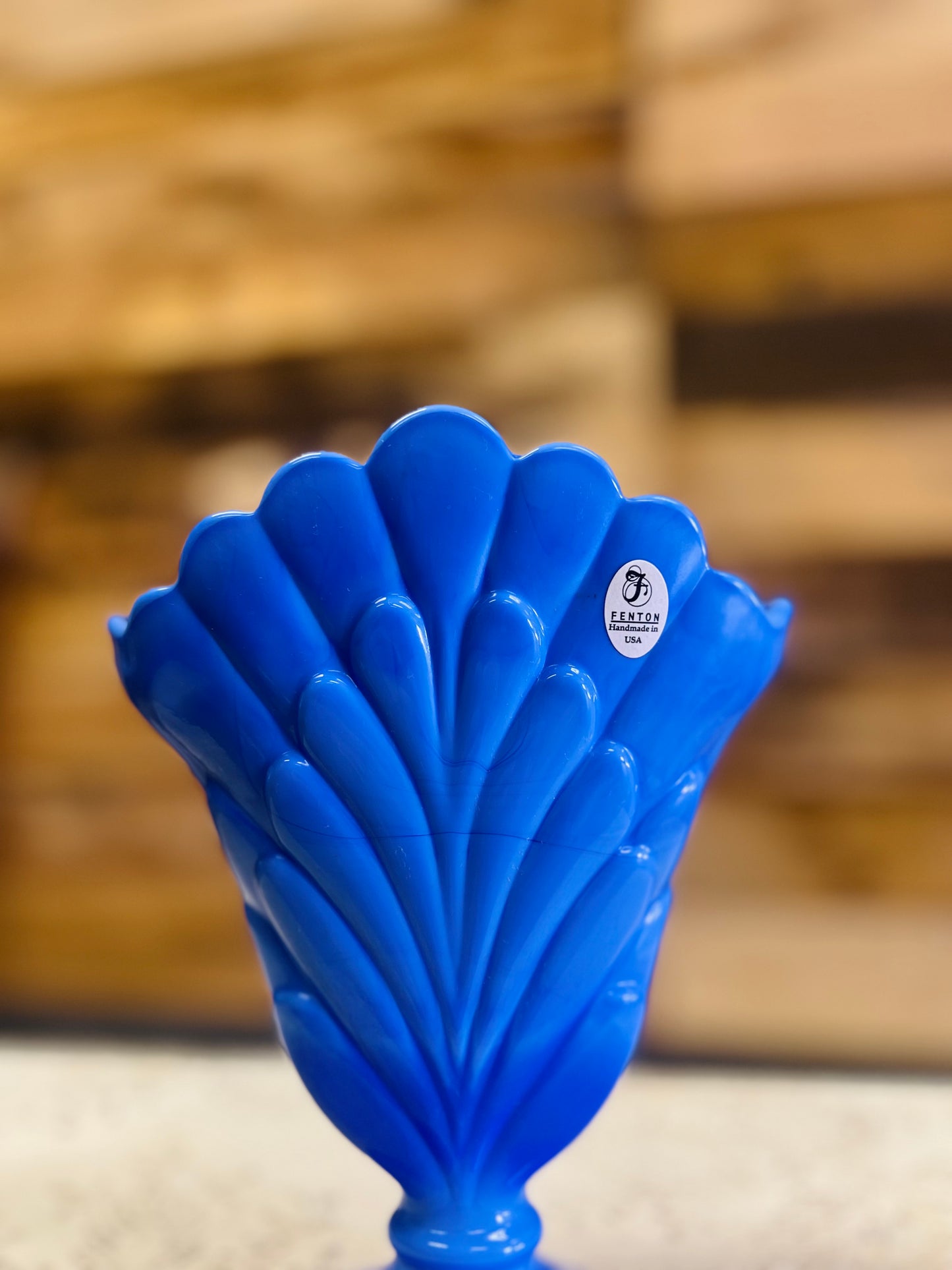 Fenton Periwinkle Blue Vase