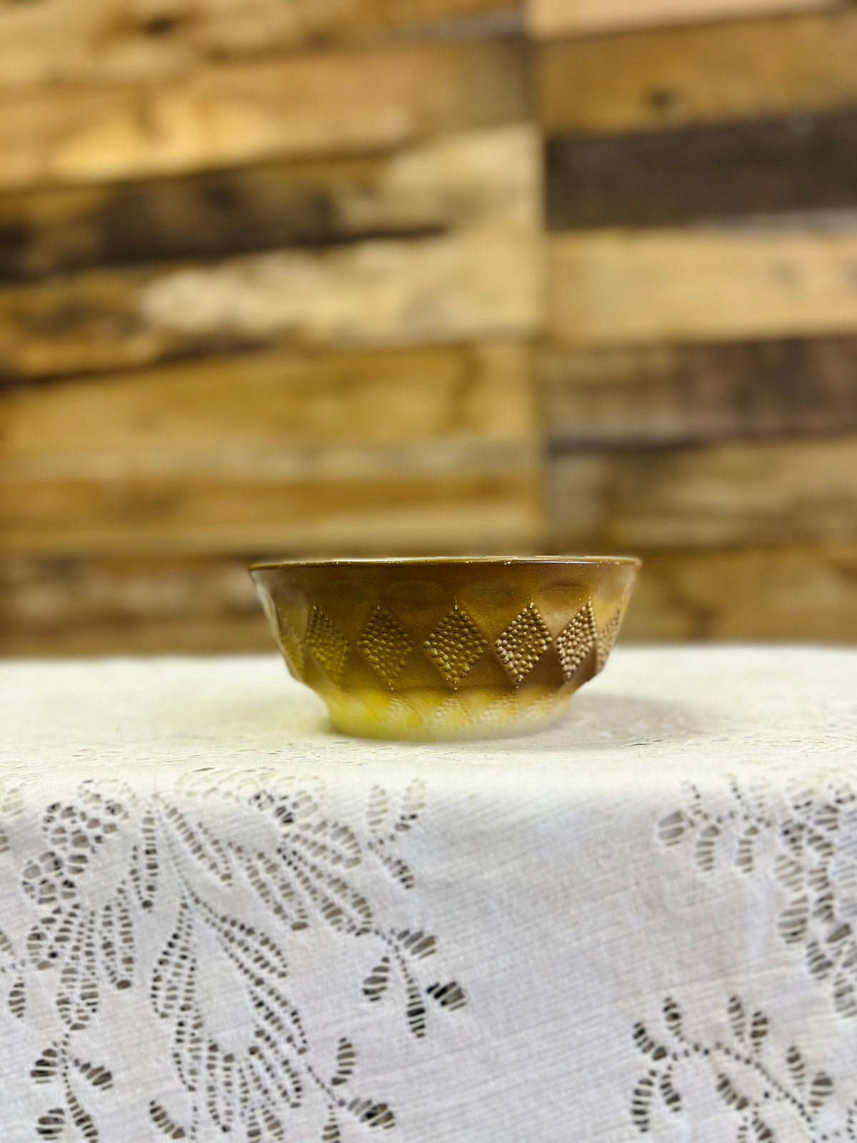Vintage Diamond Fire King Bowl