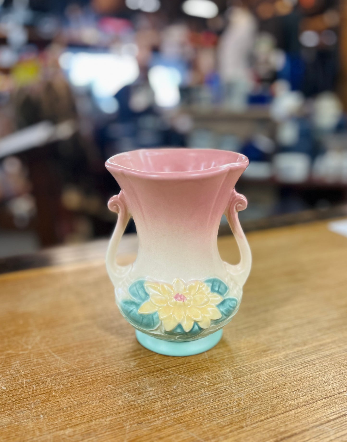 Vintage Hull Art Pottery Water Lily Ewer