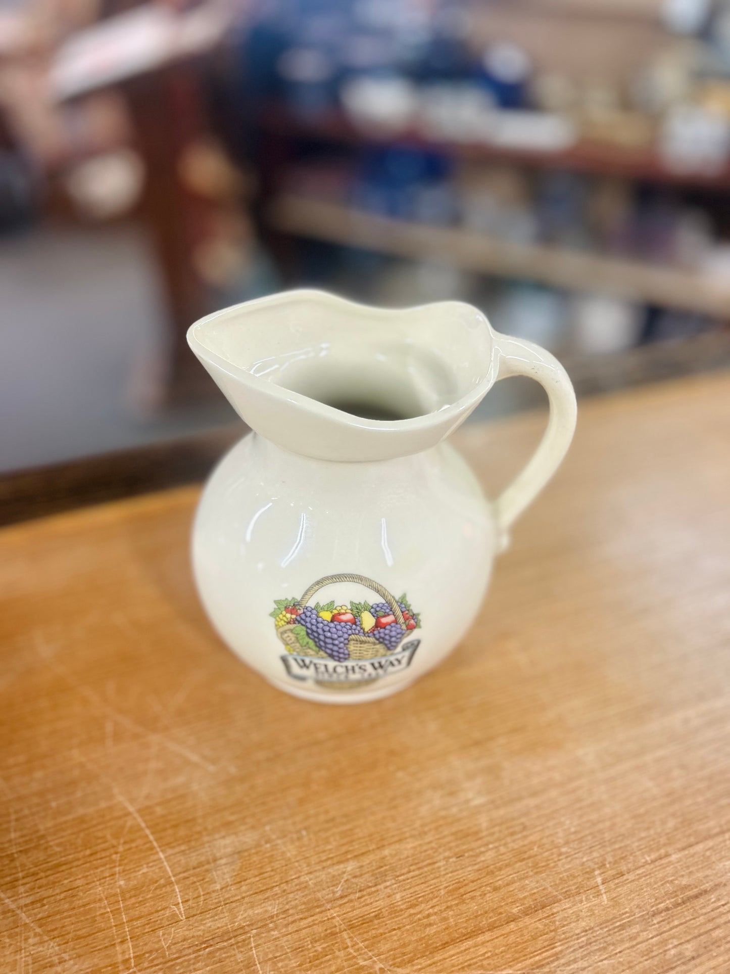 Vintage McCoy Pottery Welch's Grape Pitcher