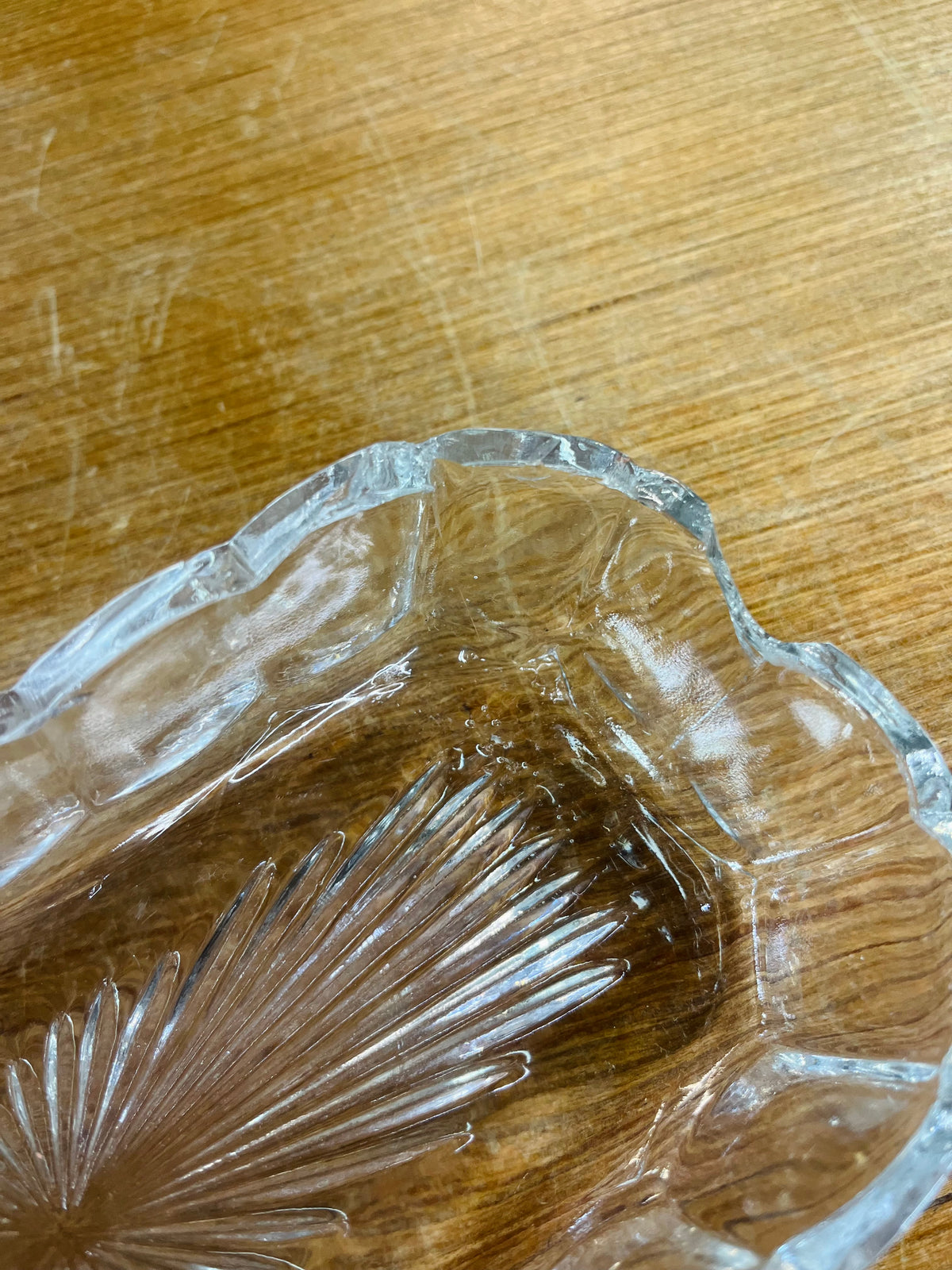Vintage Pressed Glass Relish Dish